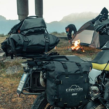 Sacoche de selle Givi GRT723 CANYON Cargo avec platine monokey (40 Litres) Universel - Noir