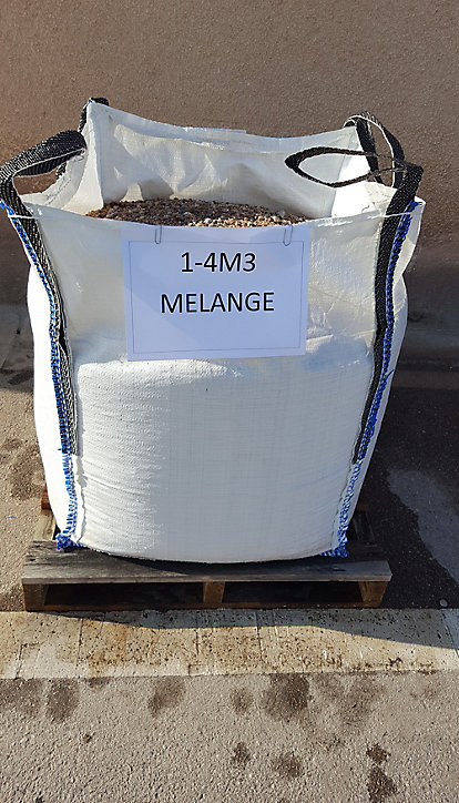 Big bag 1-4m3 mélange sable et gravillon pour béton