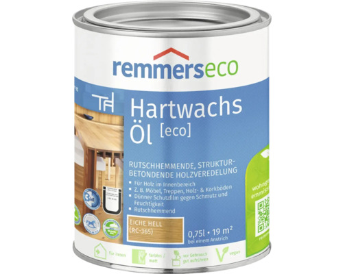 Remmers eco hardwaxolie licht eiken 750 ml