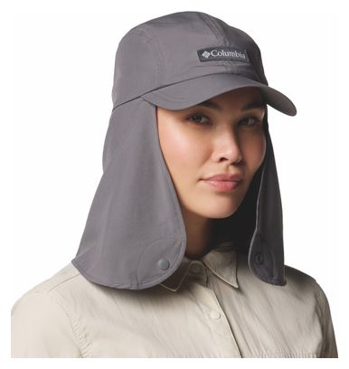 Casquette Protège-Nuque Columbia Skien Valley Gris Unisexe