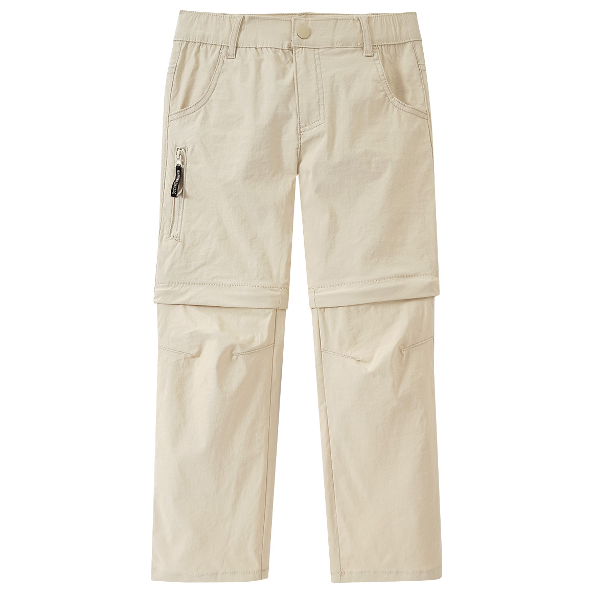 Topolino Kinder Trekking-Hose mit Zippertasche beige