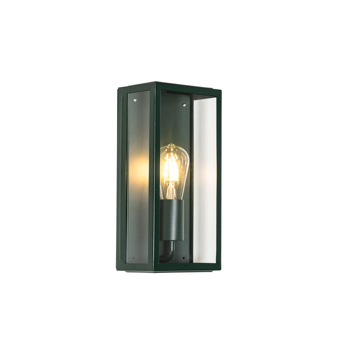 Industriële buiten wandlamp donker groen met glas IP44 - Rotterdam