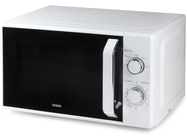 Domo Mikrowelle DO3120 Weiss Freistehende Mikrowelle für schnelles Erwärmen und Zubereiten