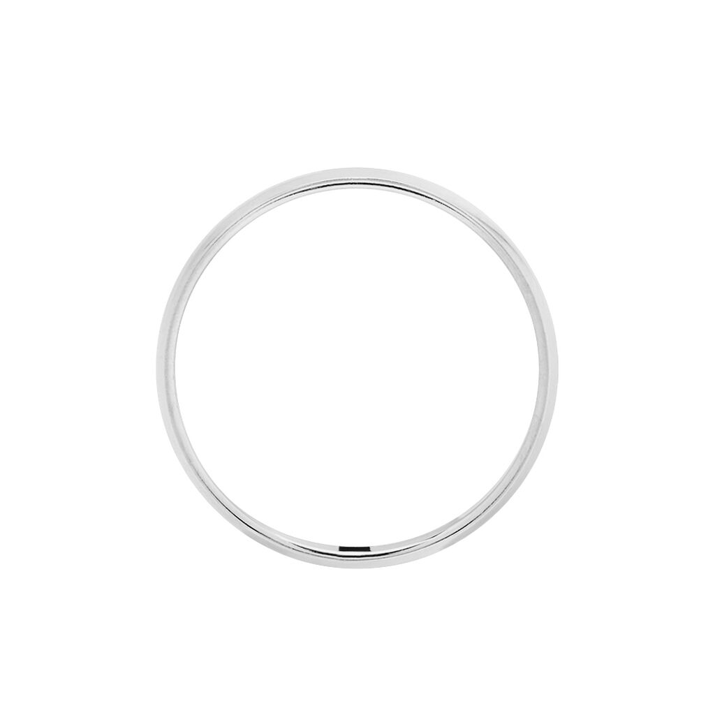 Alliance Khelya Ruban Plat Argent Blanc
