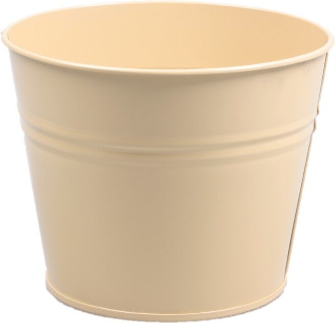 Zinc Collection bloempot Sanvi beige 23 x 23 x 18 cm
