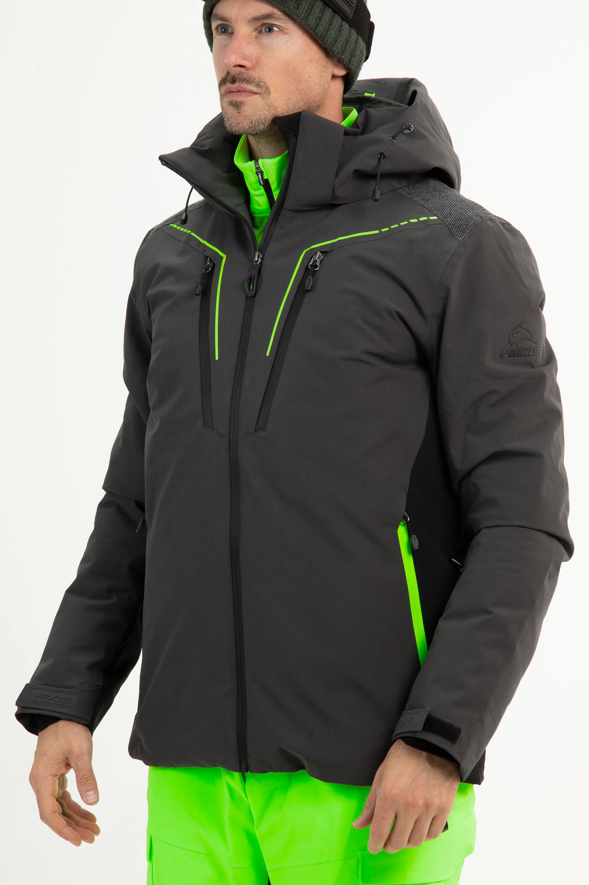 Falcon ski-jack Bastiaan grijs