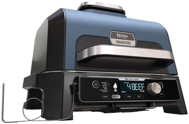 Ninja Woodfire Pro Connect XL elektrisk grill OG901EU (blå & sort)