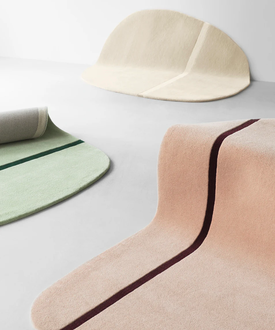 Normann Copenhagen  Oona Carpet, mint - 140 x 140 cm.