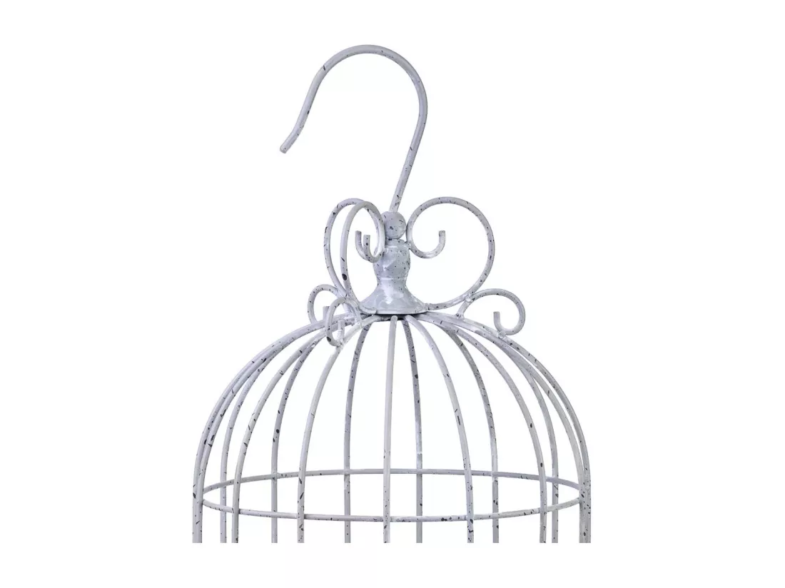 Cage décorative en métal 28,58x28,58x81,28h cm