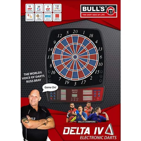 BULL'S Darts Delta IV RB Sound Elektronik Dartboard
