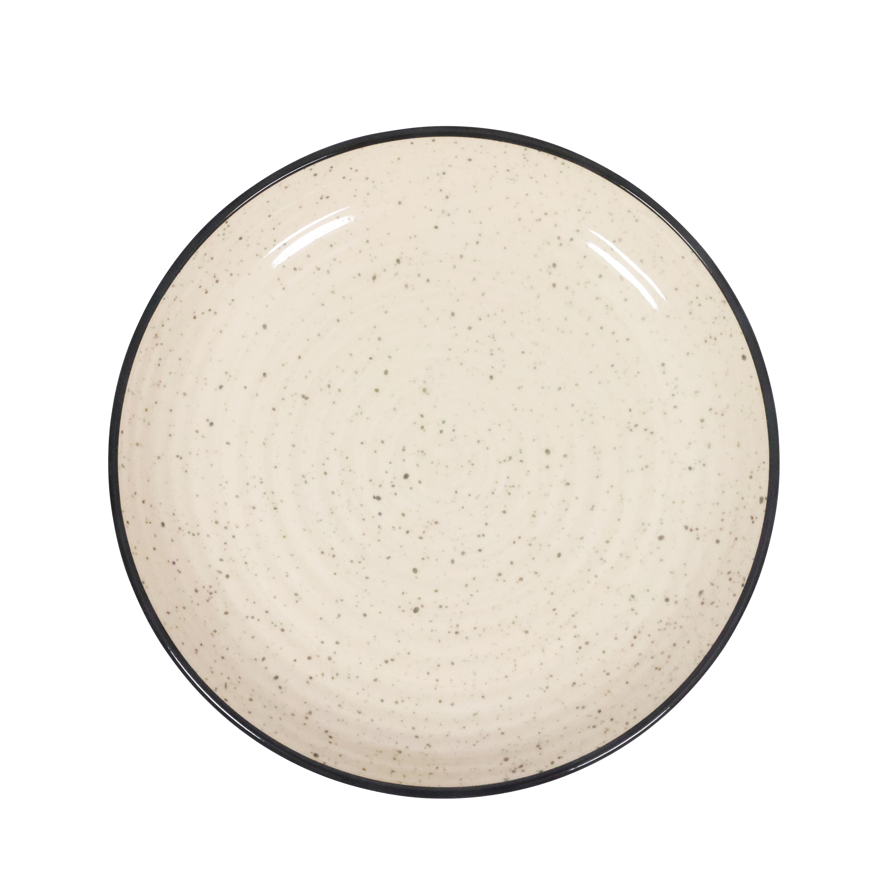 Geschirr-Set Steingut 24-teilig beige