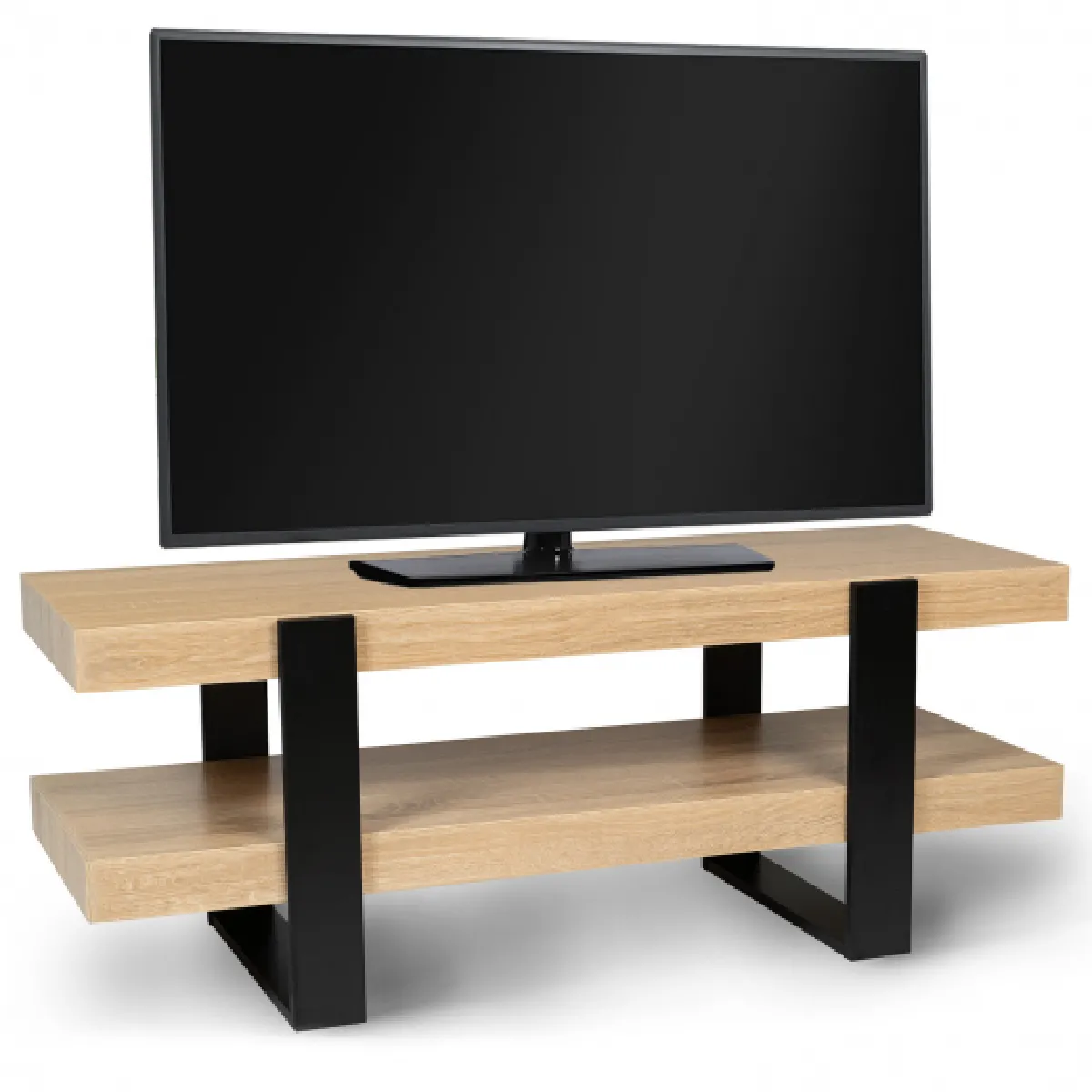 Idmarket Market Meuble TV PHOENIX - Bois et noir