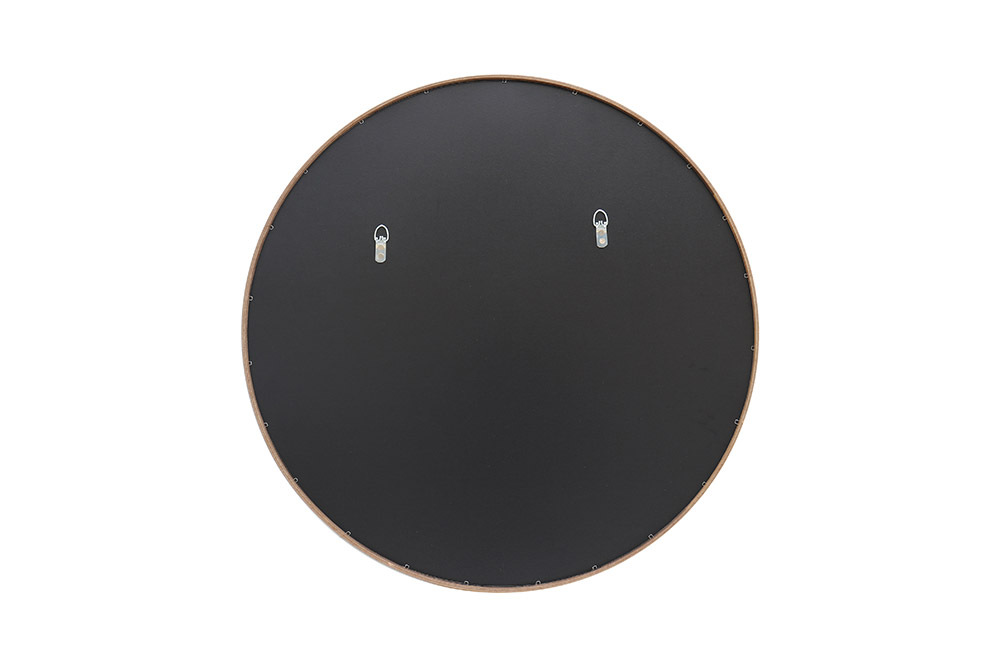 Runder Wandspiegel PORTRAIT 70cm natur in Eichenholz-Design