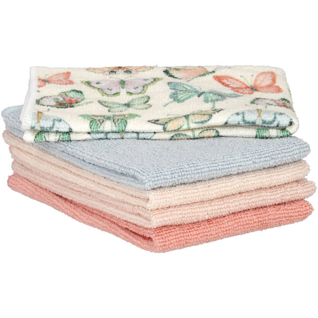 Blokker Microvezeldoekjes Vlinder - 5 stuks - 35 x 35 cm