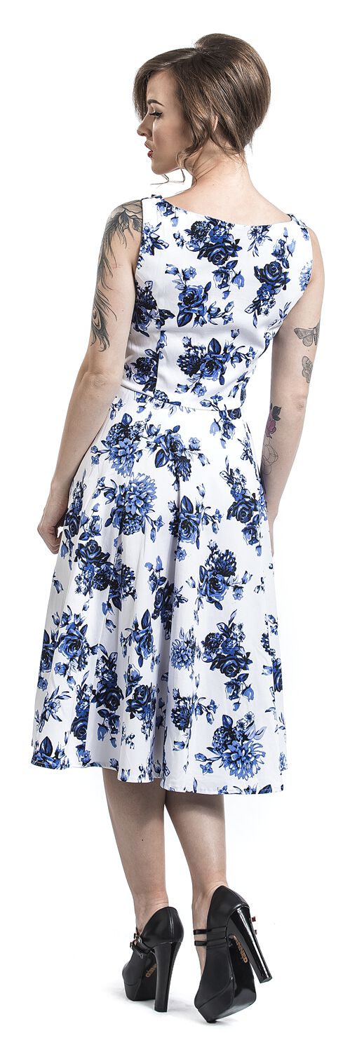 Robe trapèze Blue Rosaceae | H&R London Robe mi-longue