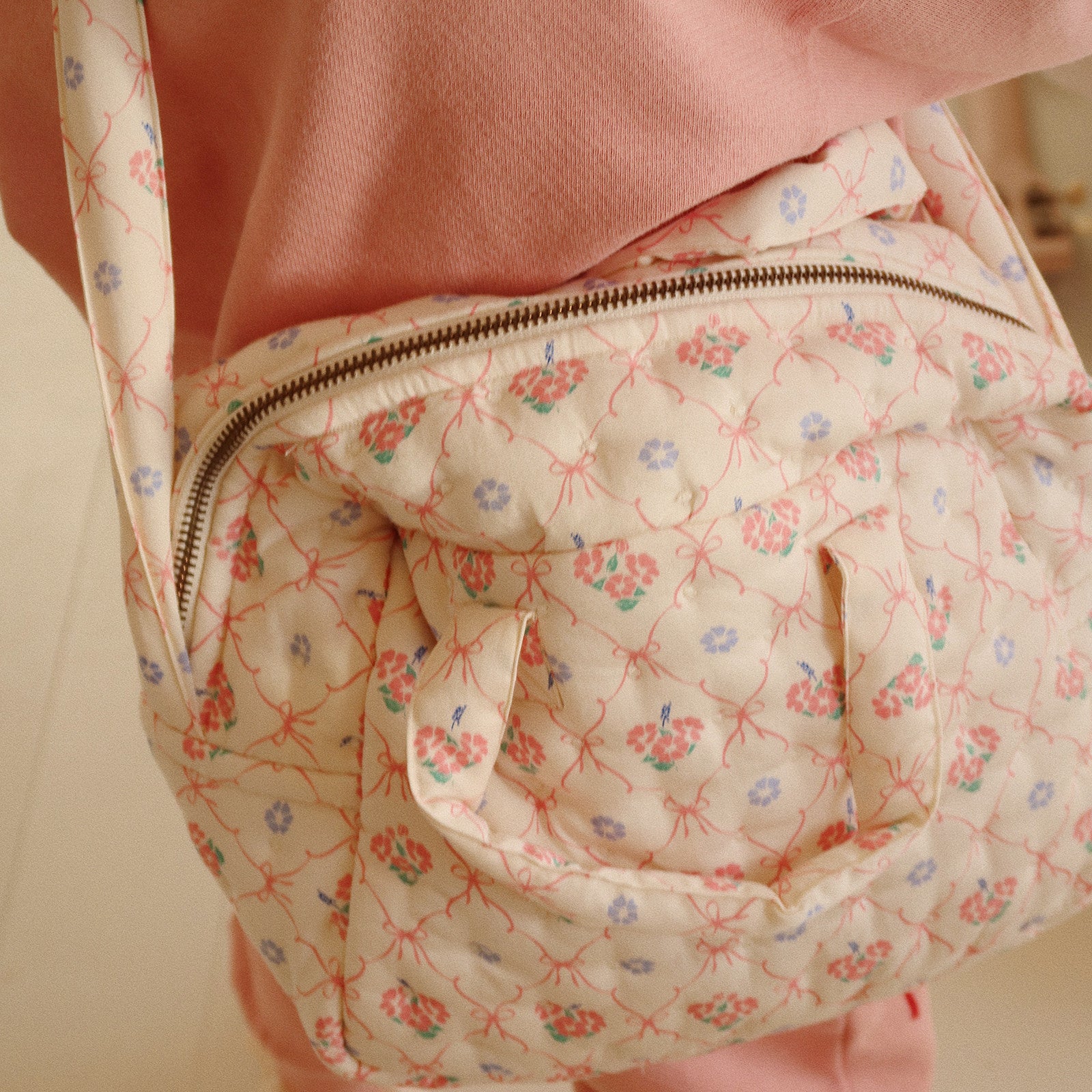 Puppen Wickeltasche Fleur Decor