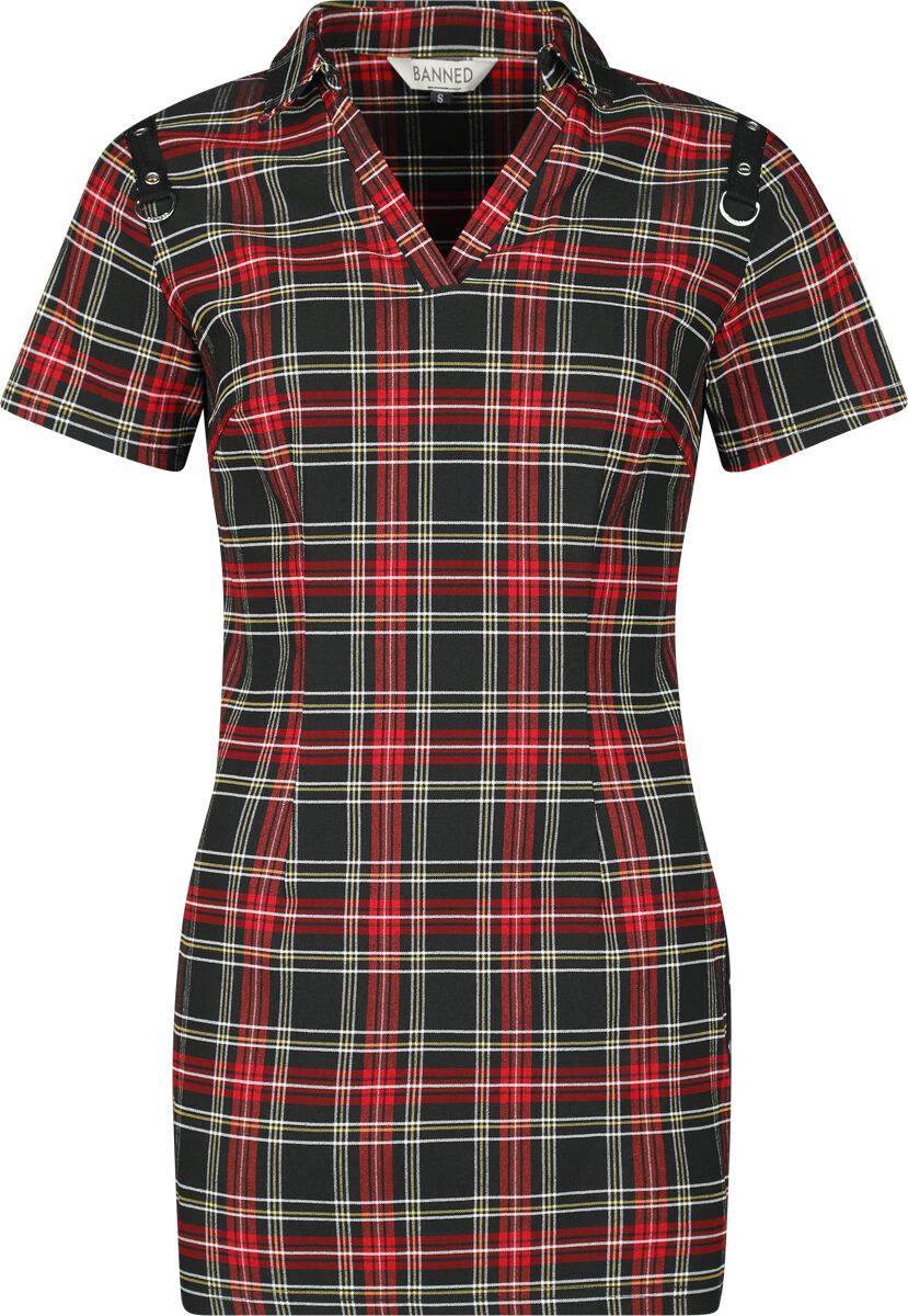 Fierce Fusion Check Dress | Banned Robe courte