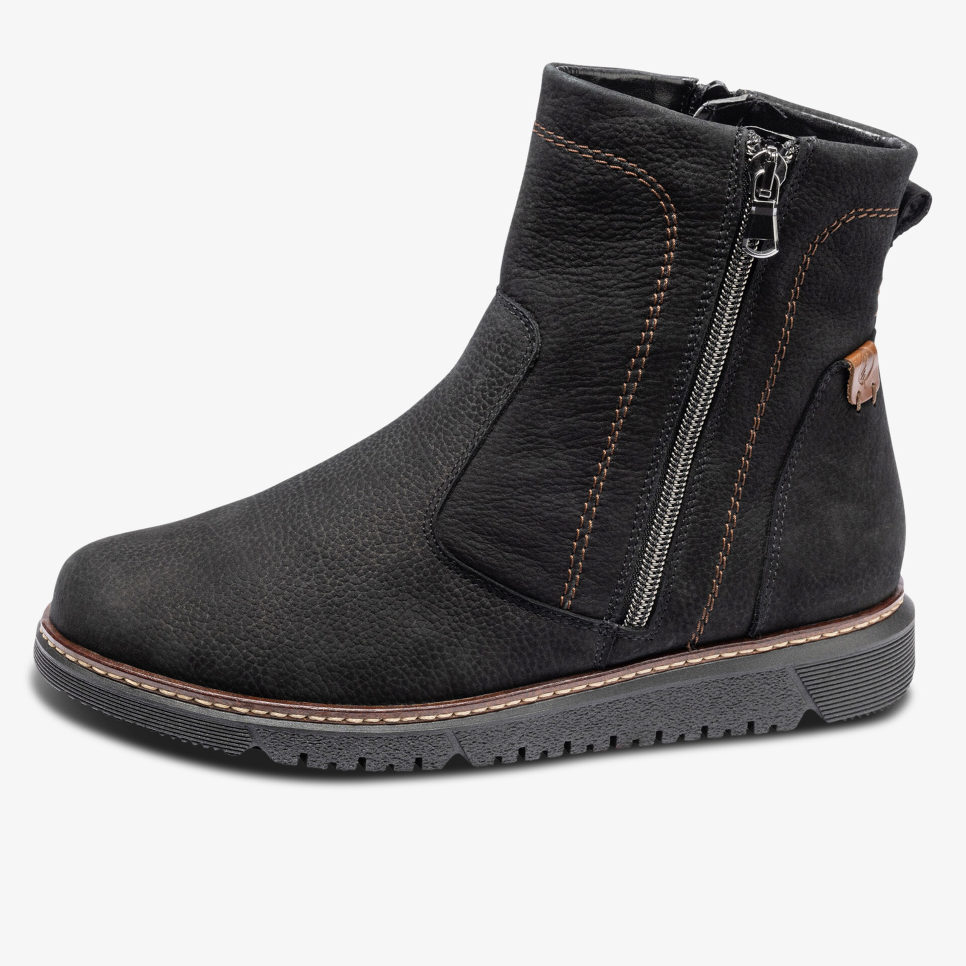 waldläufer Damen Stiefeletten schwarz