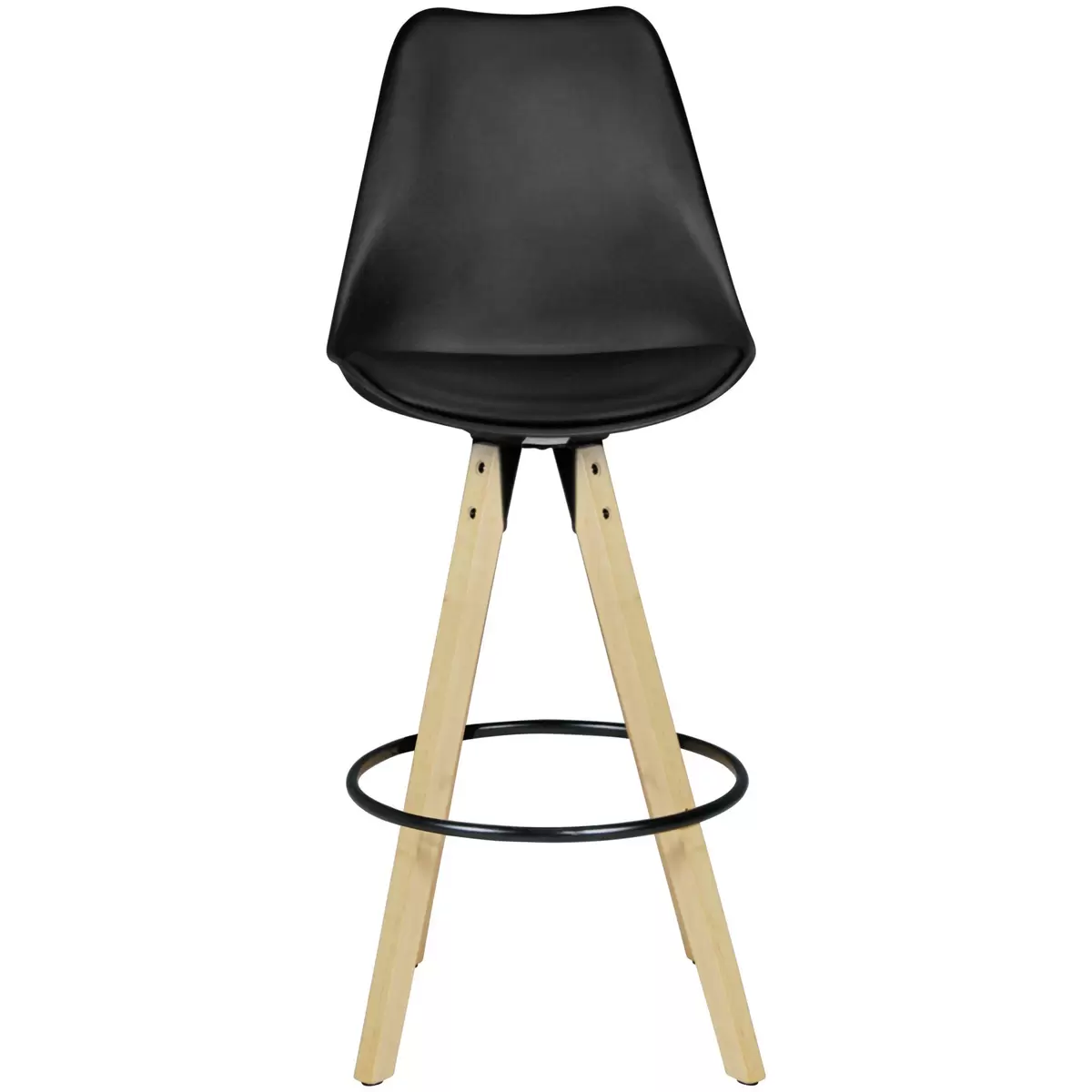 Barhocker 2er Set Carcassonne hellbraun,natur,schwarz