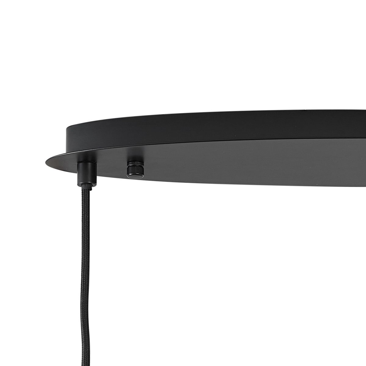 Design hanglamp zwart met smoke glas ovaal 5-lichts - Mochan