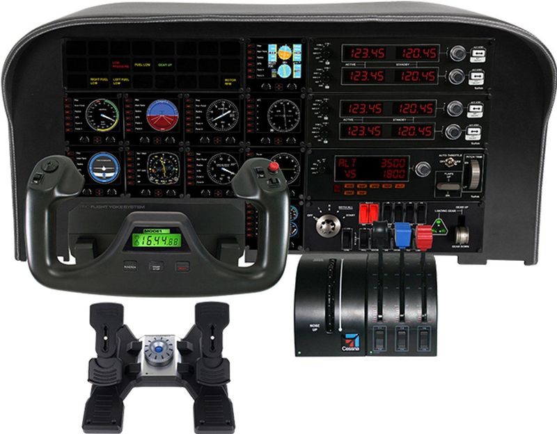 Logitech G Saitek Pro - Flight Instrument Panel - PC - Zwart