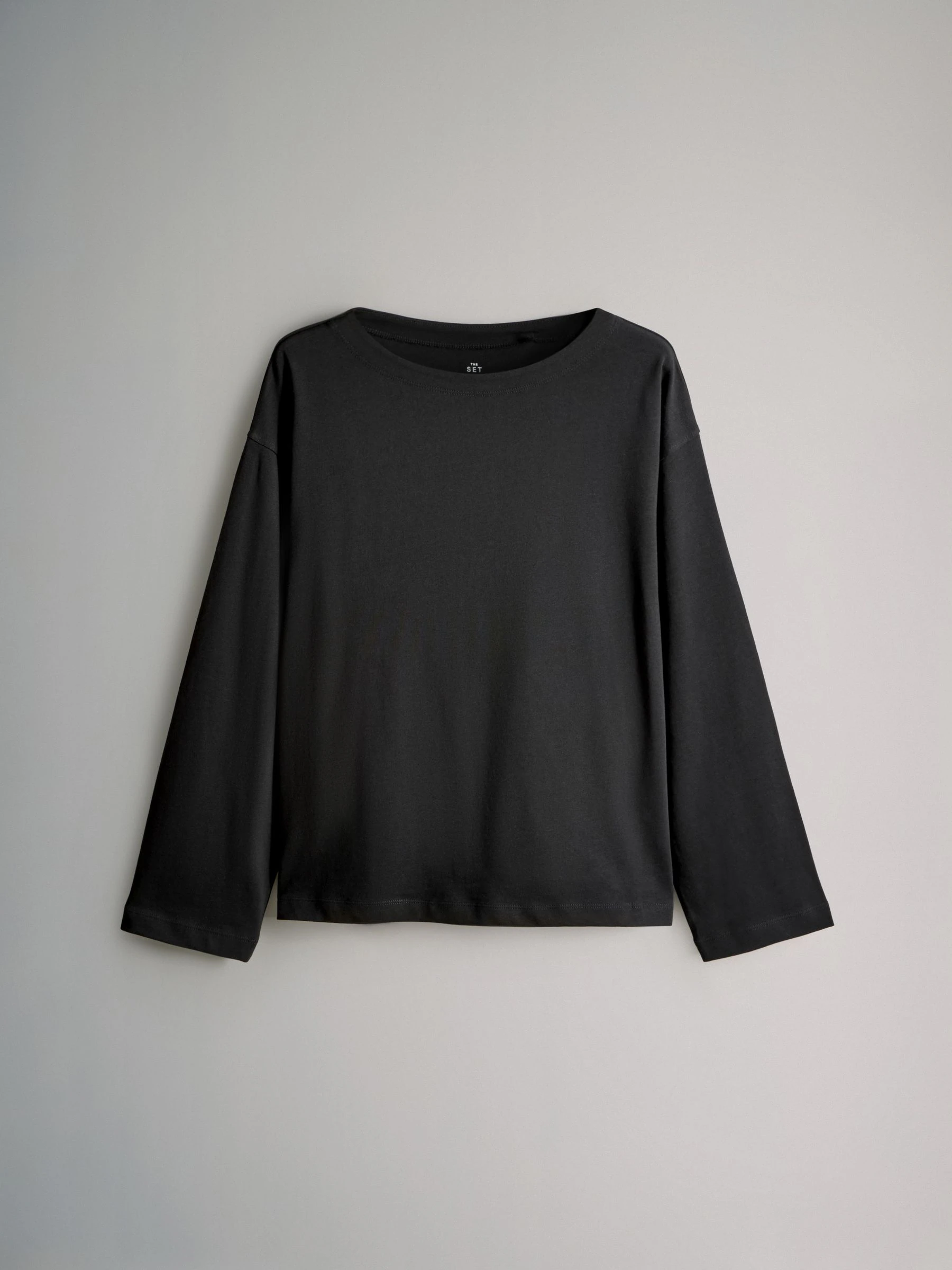 Zwart/Strepen/Kaki - The Set 3 Pack Boat Neck Heavyweight T-shirts