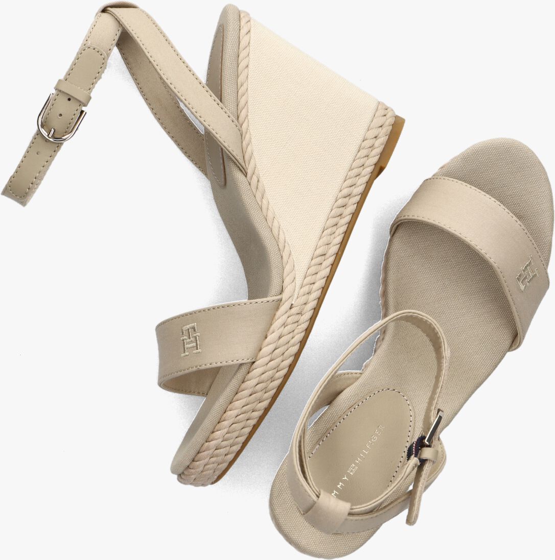 TOMMY HILFIGER beige tommy hilfiger sandalen rope webbing wedge