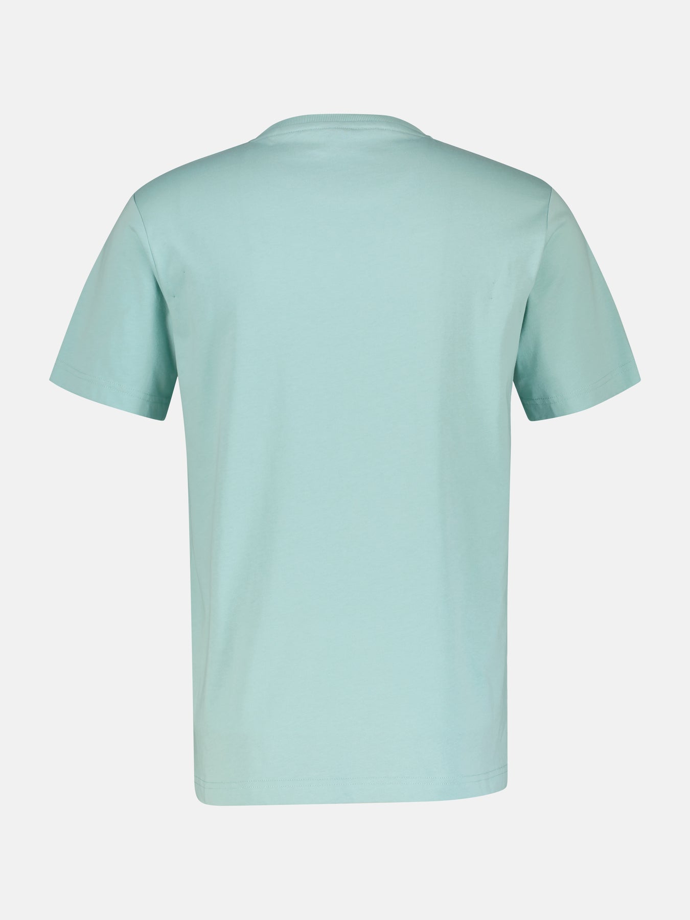 Unifarbenes T-Shirt für Herren mit Brustprint