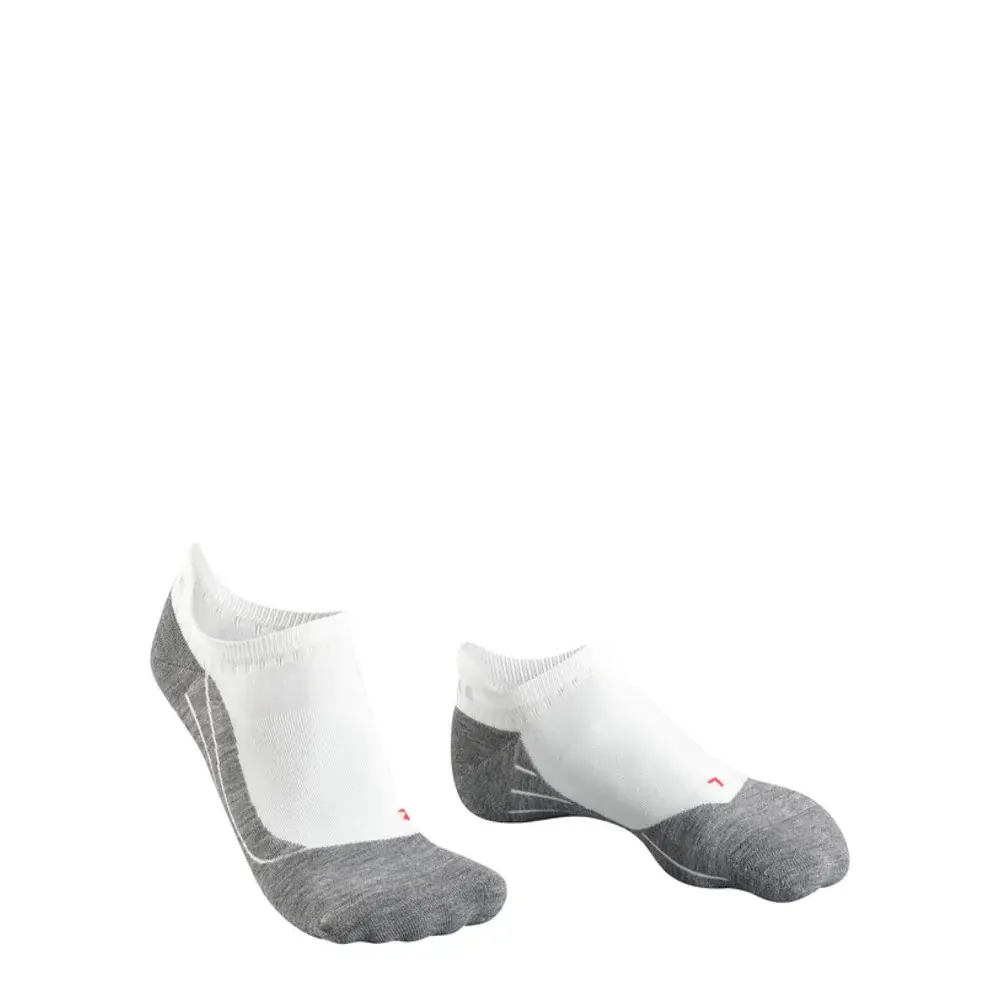 Falke RU4 Endurance Invisible Hardloopsokken Wit/Grijs Heren