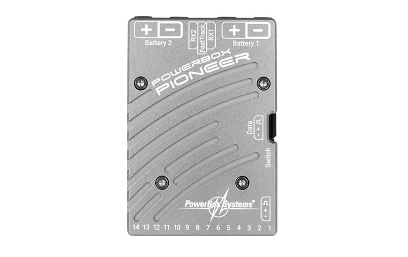 Akkuweiche Pioneer + MicroSwitch 14-Kanal<br>Powerbox Pioneer 14-Kanal Stromversorgung für HV-Servos