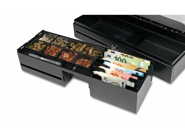 Safescan HD-4617C, Manuel og automatisk kasseapparat, Metal, Sort, Plast, DC, 12 V