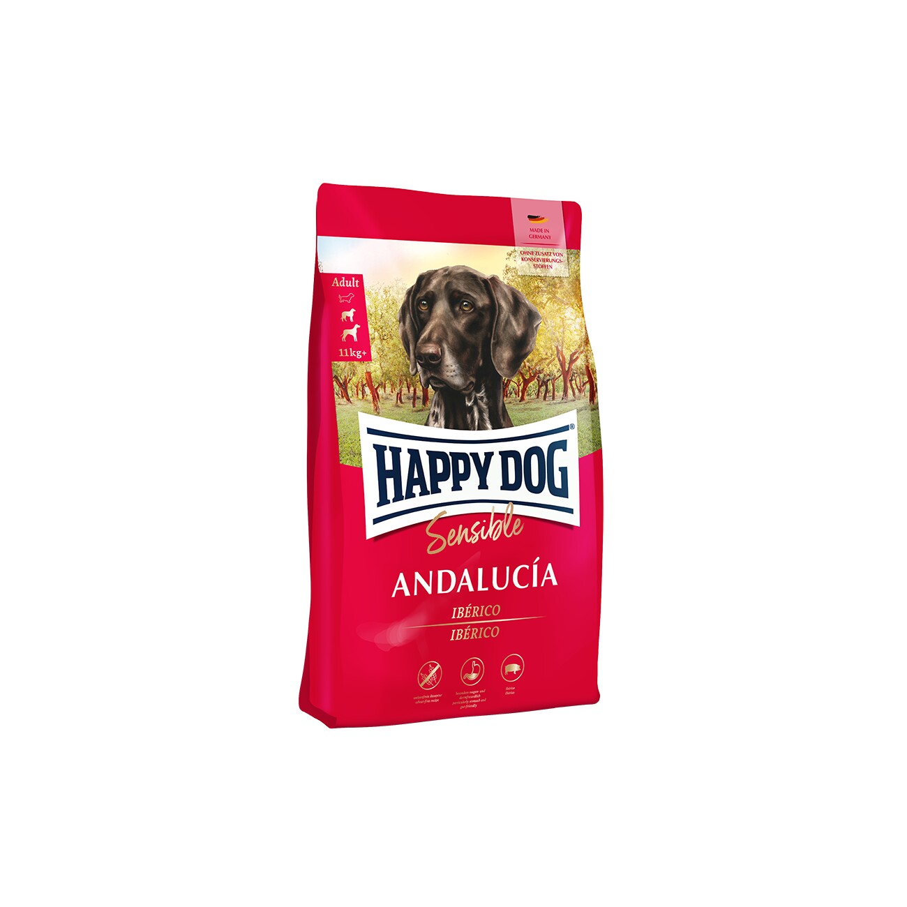 HAPPY DOG Supreme Sensible Hund Trockenfutter Adult Andalucía 11 kg