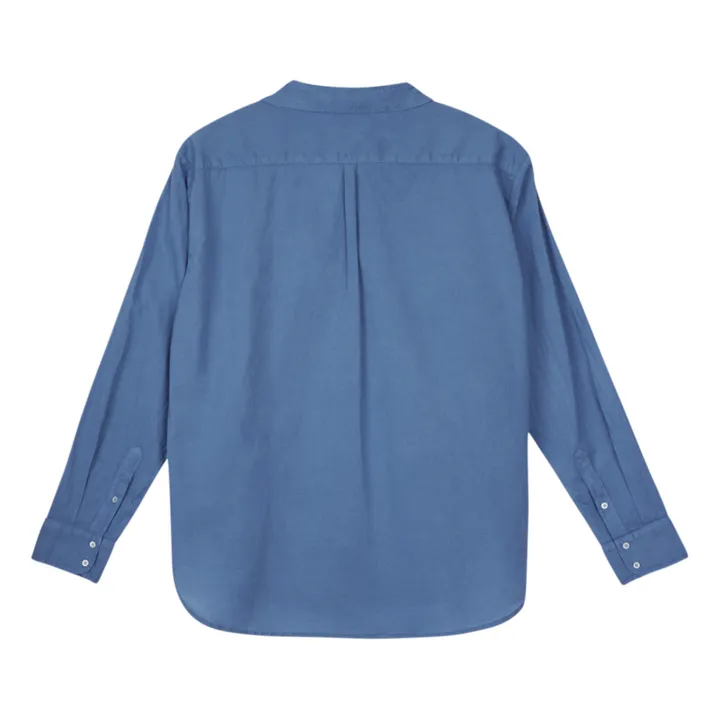 Xirena Chemise Beau Popeline de Coton | Bleu paon