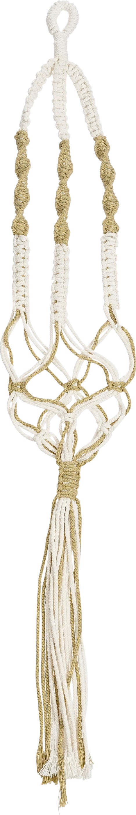 Mica Decorations plantenhanger bruin 84 x 4 x 1,5 cm