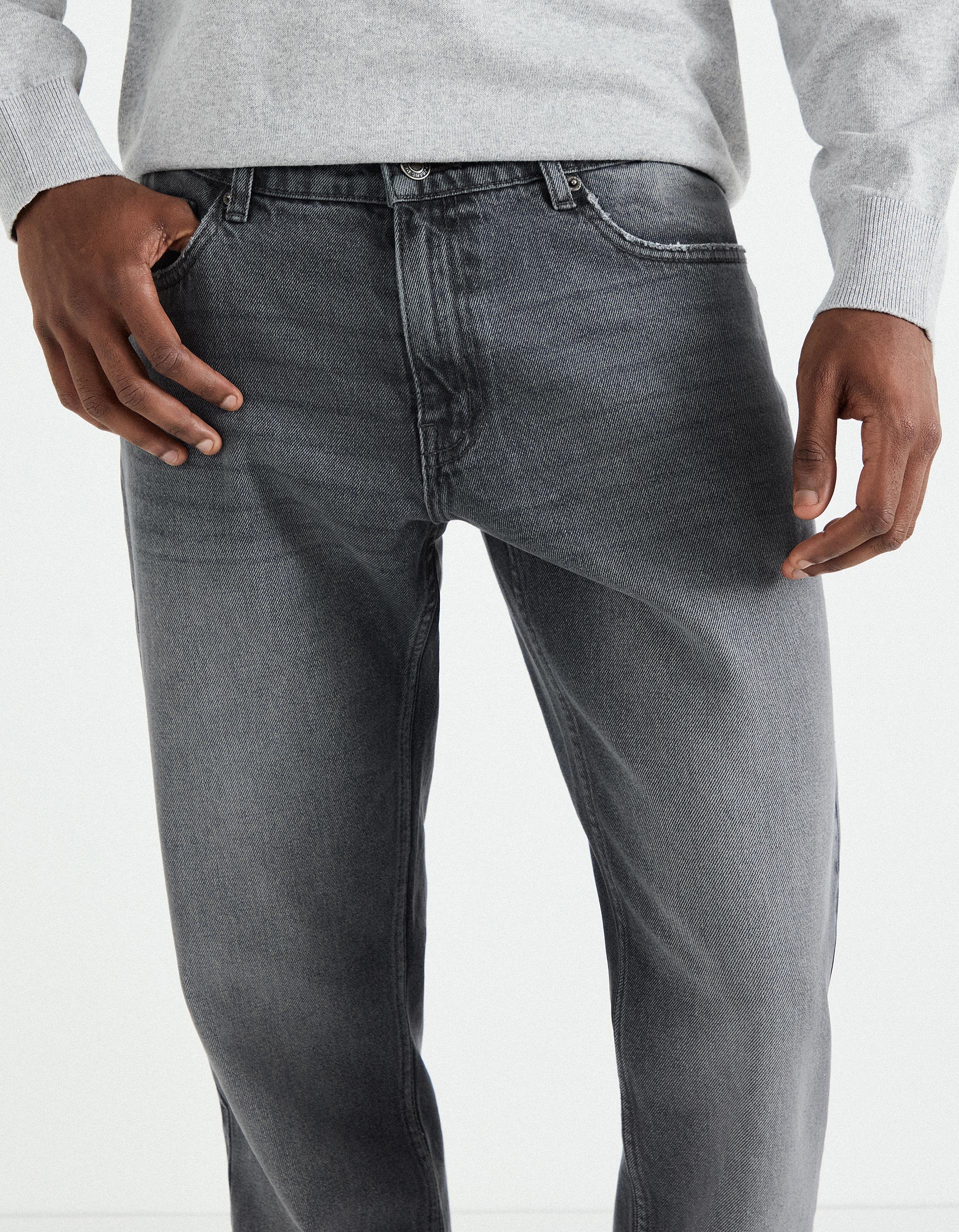 Jeans 'Slim Fit', Homem, Cinzento