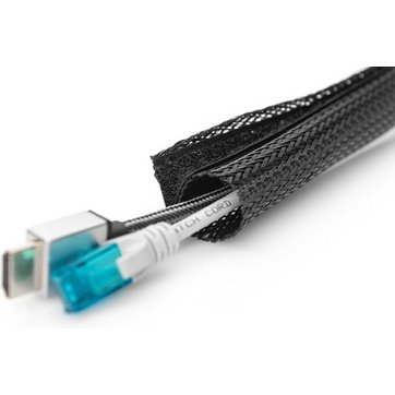 Gaine de câbles flexible à fermeture auto-agrippante