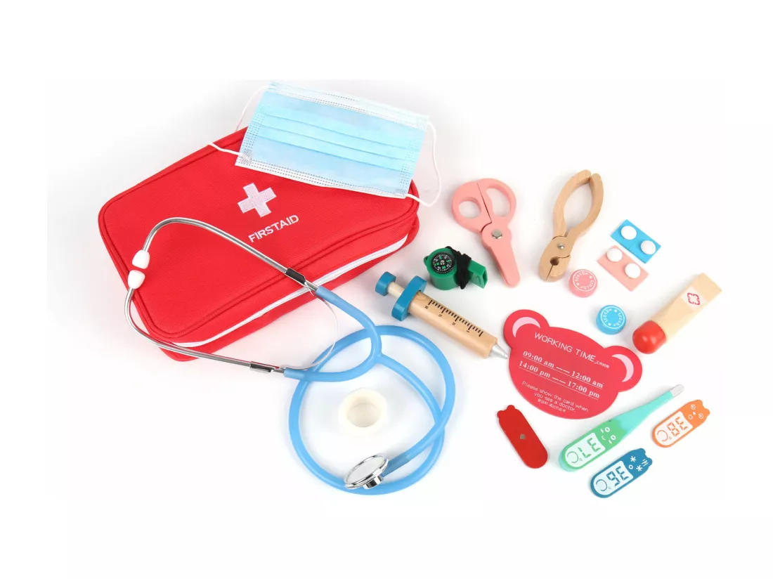 Jeu Kit de Médecin pour Enfants Muena À partir de 3 ans Bois Multicolore