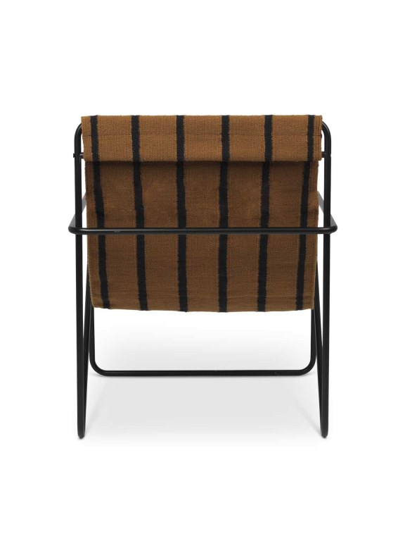 Ferm Living Desert fauteuil zwart onderstel Black/Soil