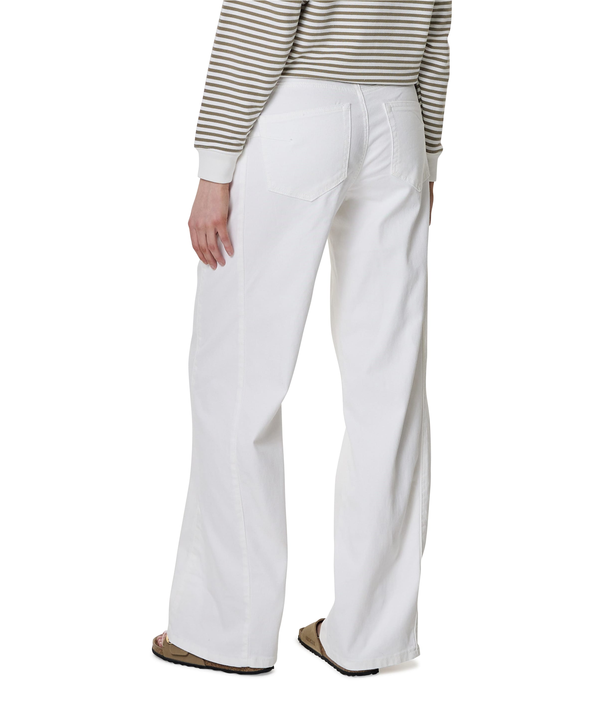 Red Button Claudette Slanted Seams dames jeans ecru