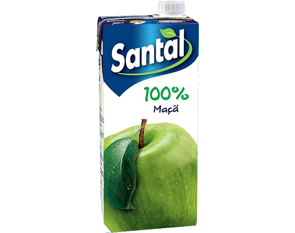 SUMO SANTAL 100% MAÇÃ 1L