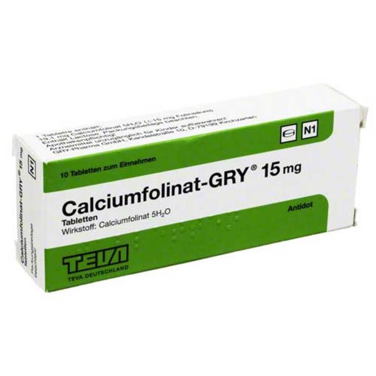 Calciumfolinat Gry 15 Tabletten, 10 St