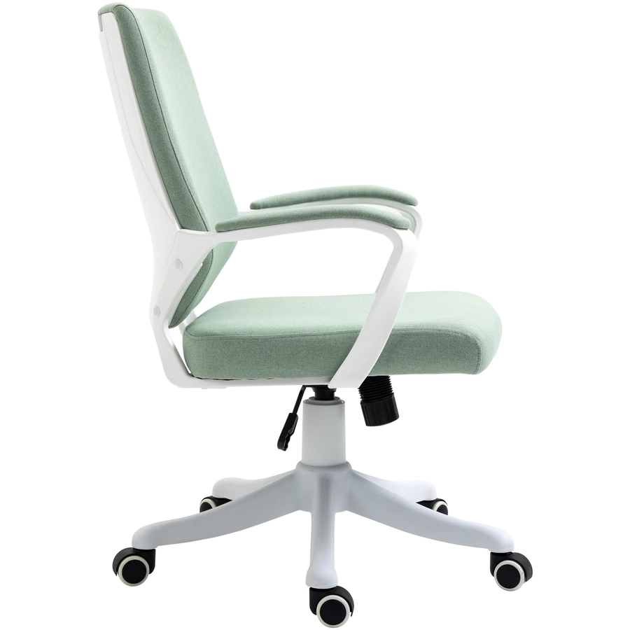 Vinsetto Bürostuhl ergonomisches liniendesign, weiche Polsterung grünweiß