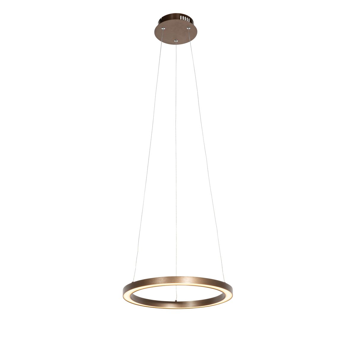 Hanglamp brons 40 cm incl. LED 3-staps dimbaar - Girello