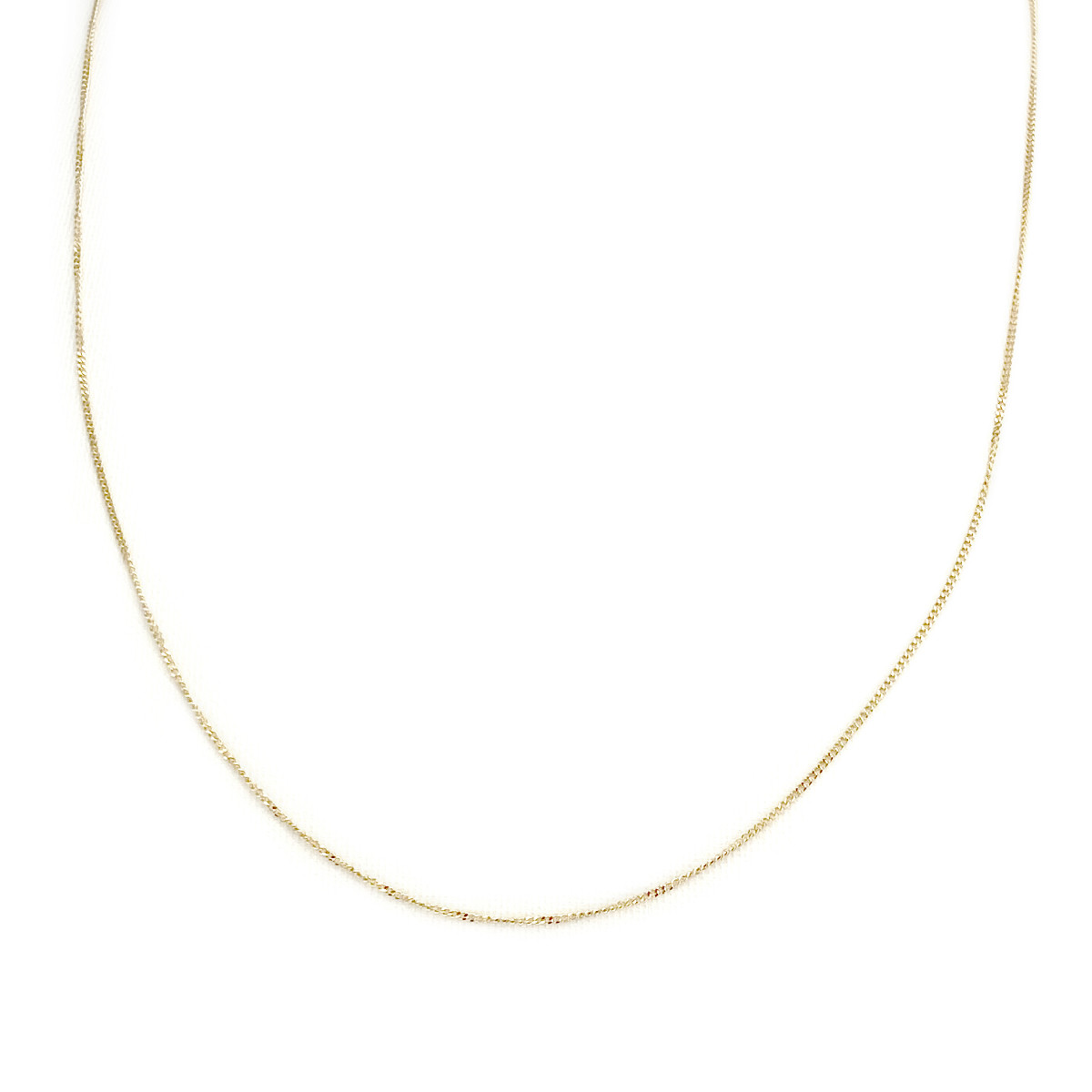 Chaine d'occasion or 750 jaune maille gourmette 47 cm