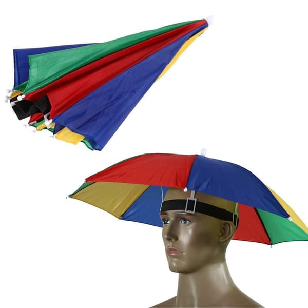 Sammenleggbar paraply for hode - fargerik design