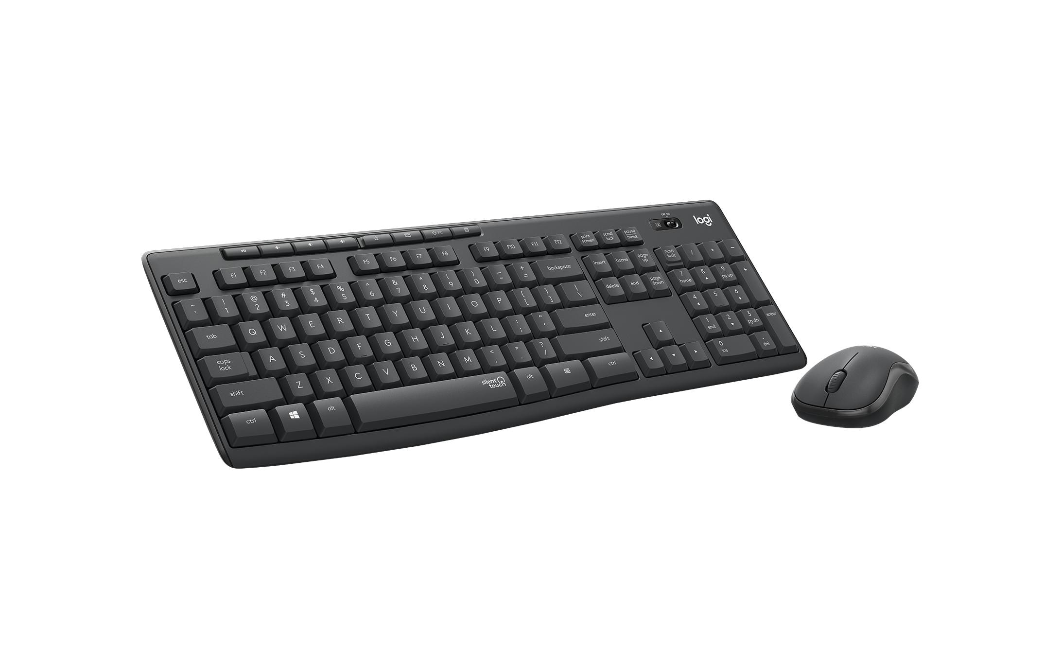 Tastatur-Maus-Set MK295 Graphite CH-LayoutKabelloses Tastatur-Maus-Set
