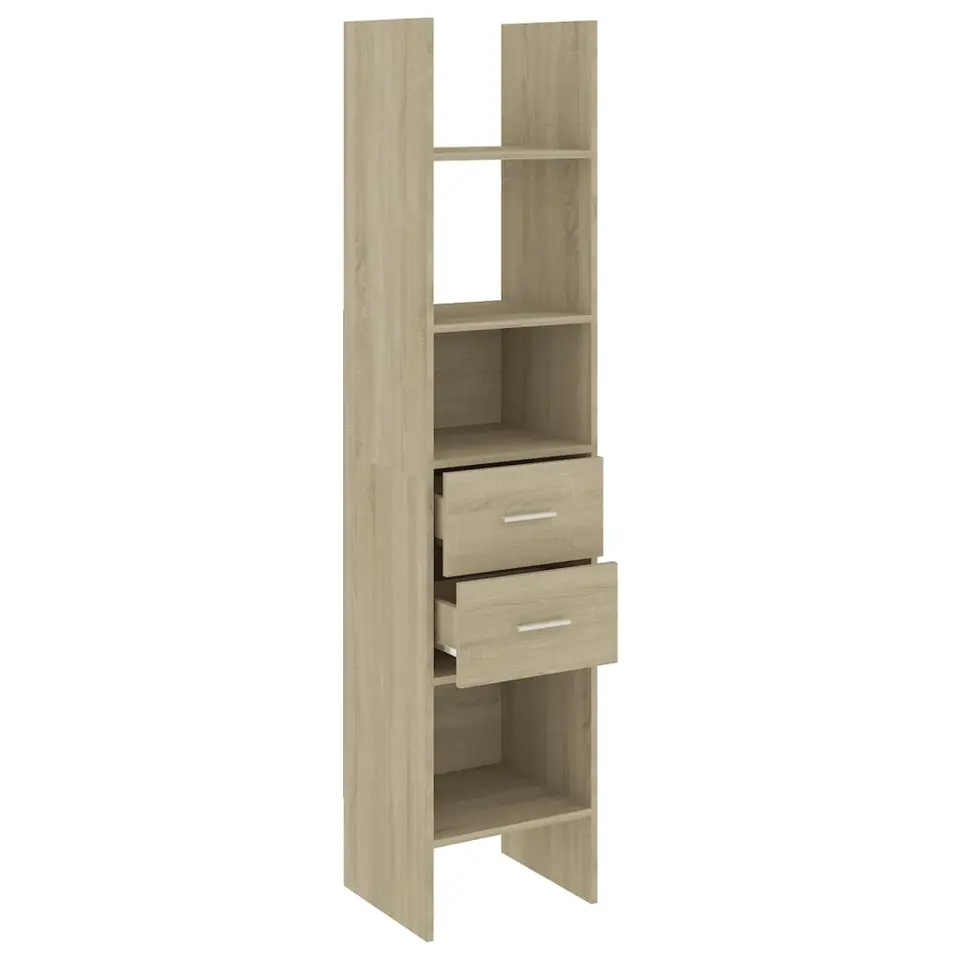 vidaXL - Boekenkast - Bruin - Bewerkt hout