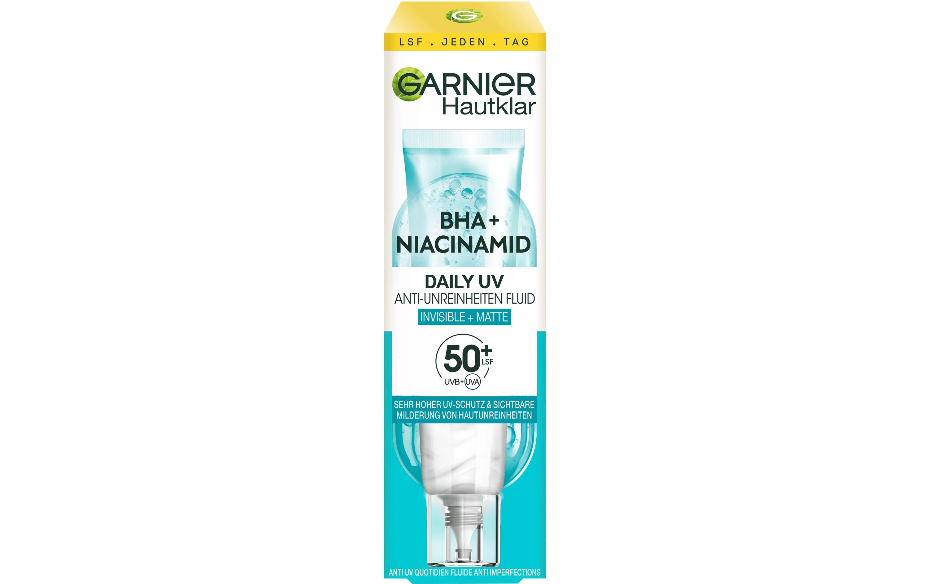 Gesichtsfluid BHA + Niacinamid Daily-UV 40 mlAnti-Unreinheiten-Fluid mildert Pickel und Pickelmale sichtbar