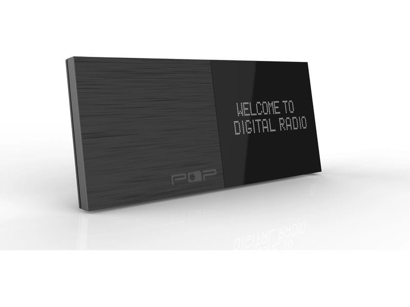 CE Pop Adapter DAB  Schwarz DAB-Adapter mit 2 Alarmen und Fernbedienung