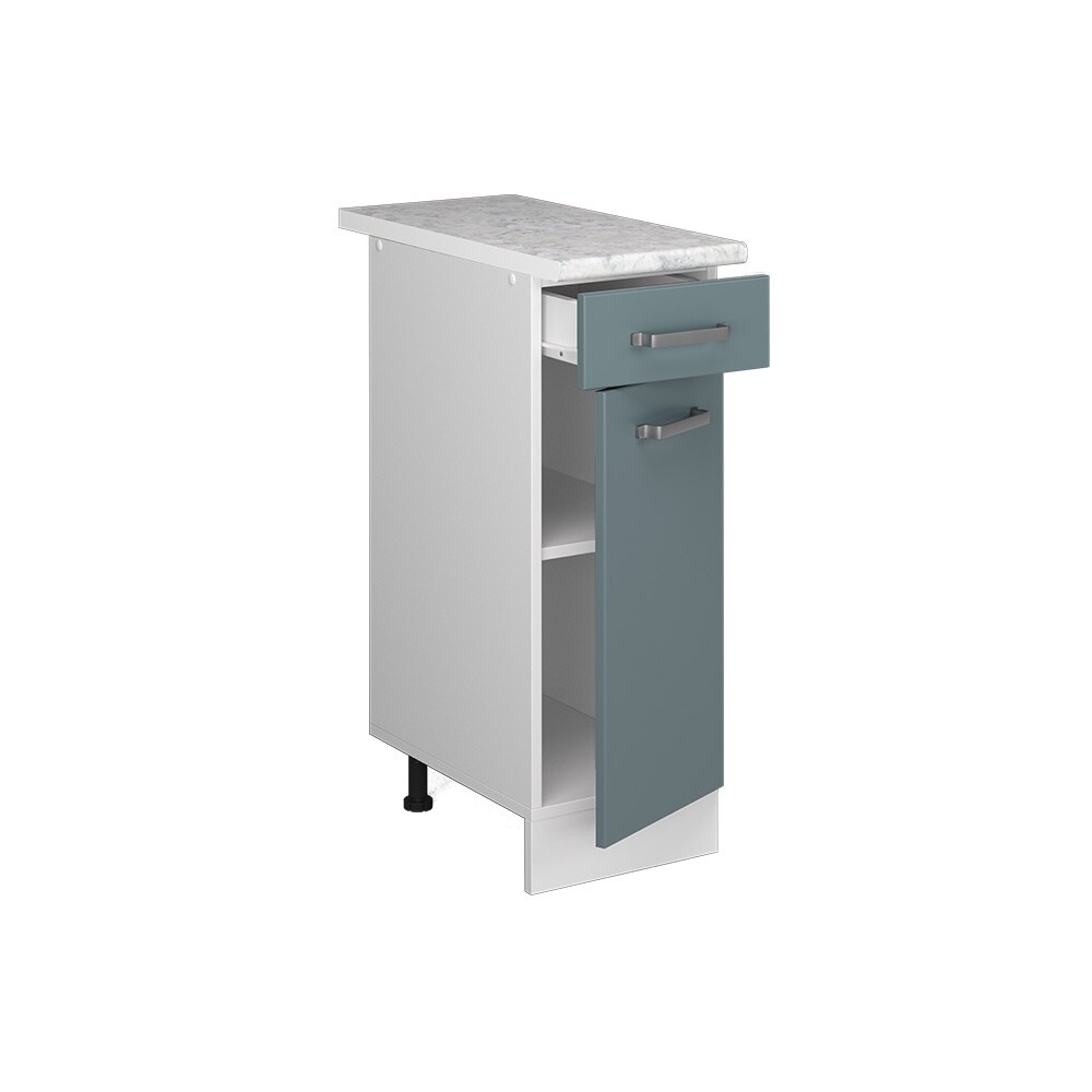 Vicco Schubunterschrank Küchenschrank R-Line Solid Weiß Blau Grau 30 cm modern Arbeitsplatte